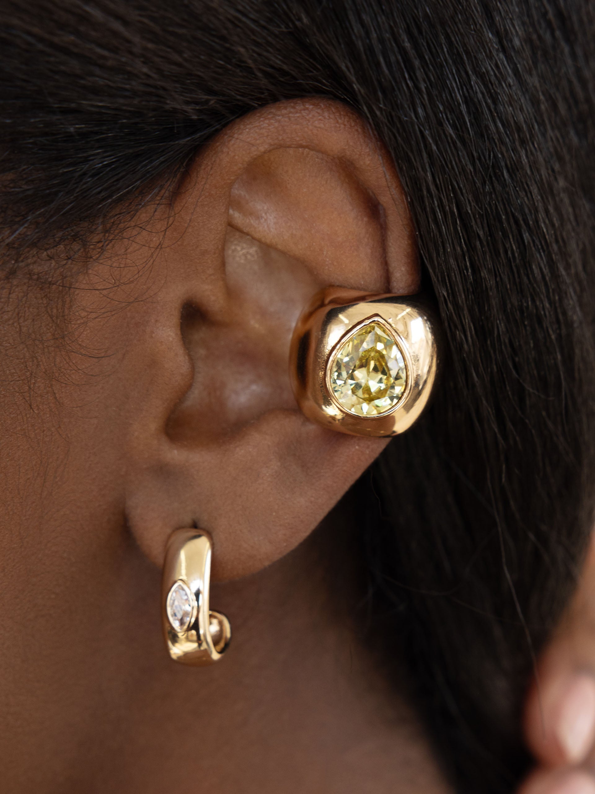 Bold Crystal Ear Cuff