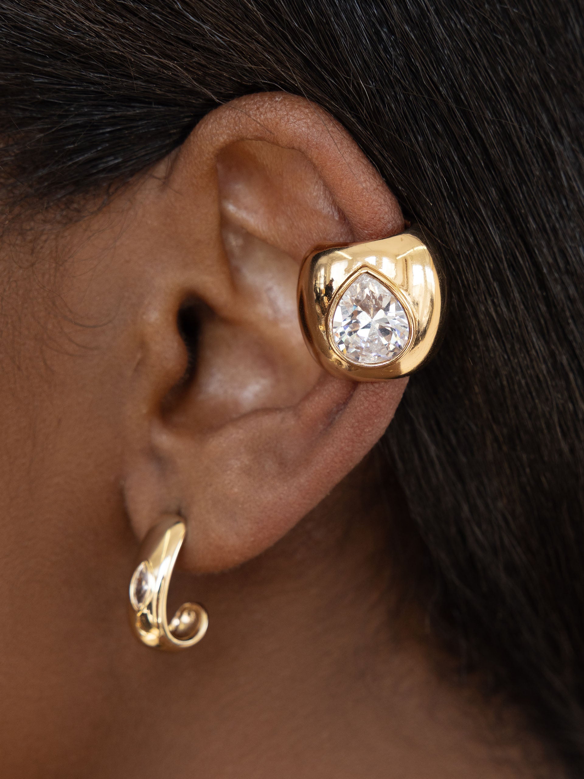 Bold Crystal Ear Cuff
