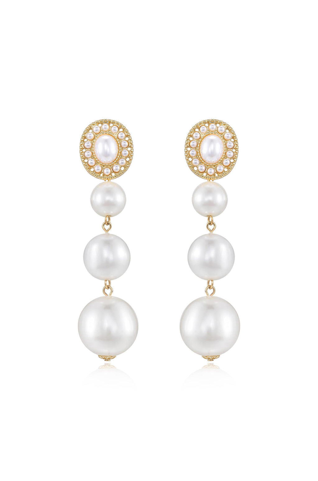 Graduating Pearl Dangle Earrings