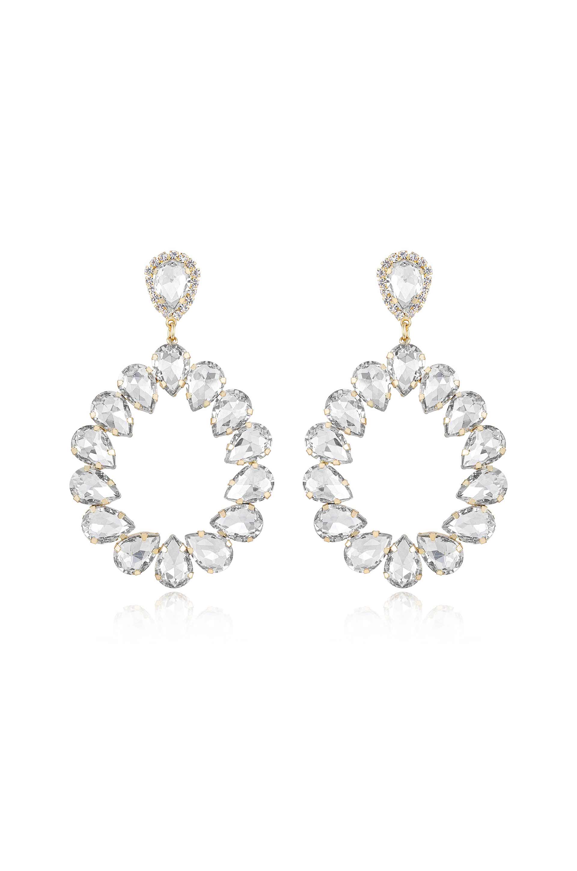 Ring It In Crystal Earrings