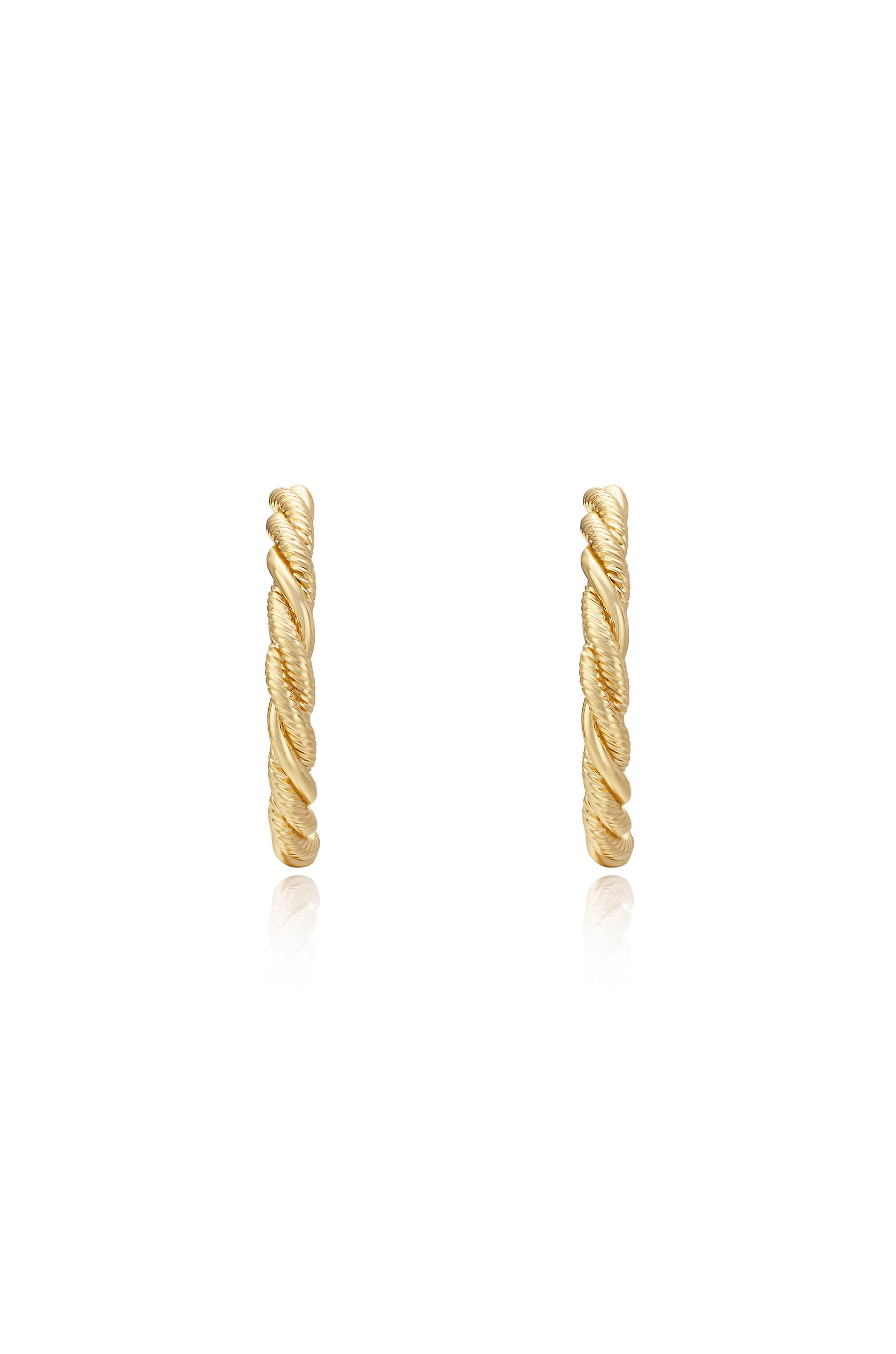 Spun Strands Hoop Earrings