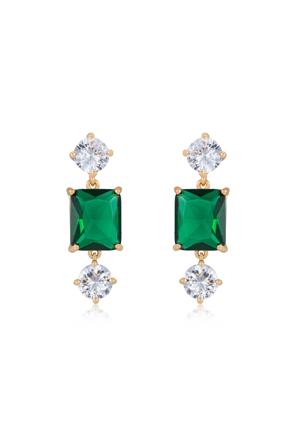 Emerald Beauty Dangle Earrings