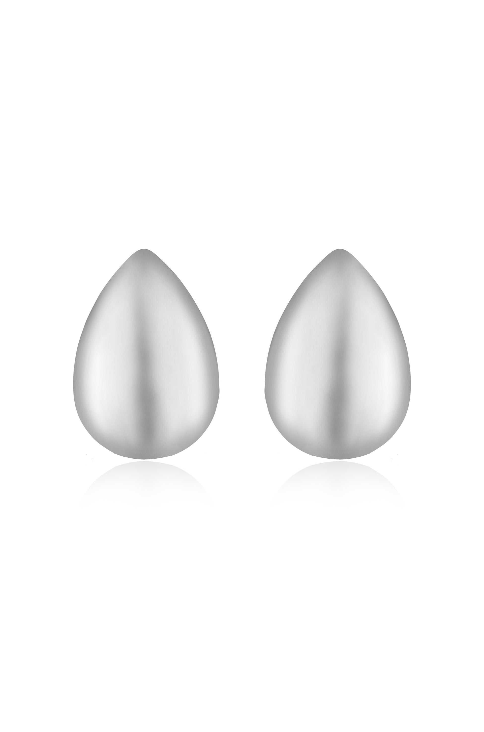 Statement Tear Drop Earrings Rhodium Plated 2