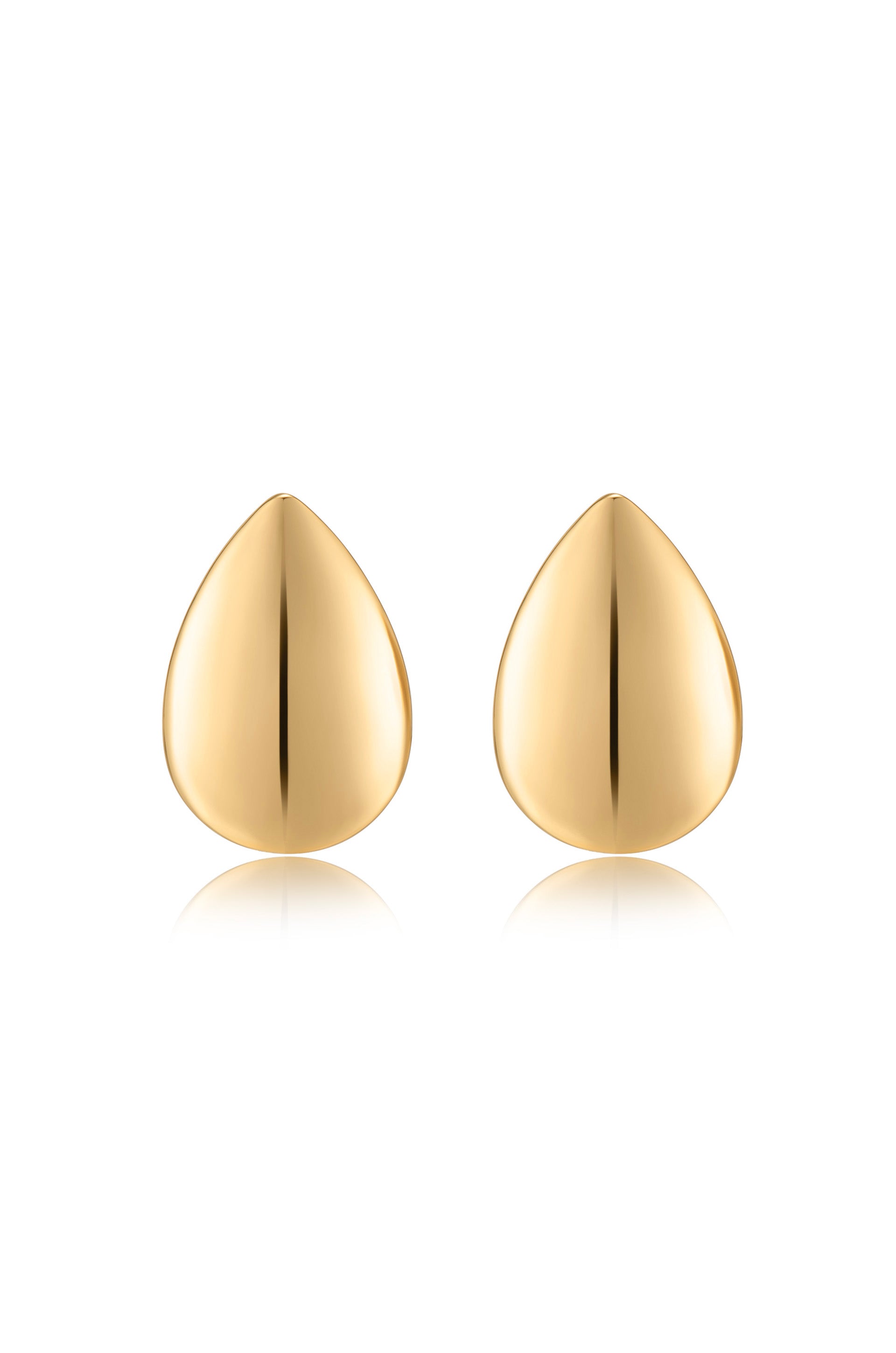 Statement Tear Drop Earrings 18k Gold Plated