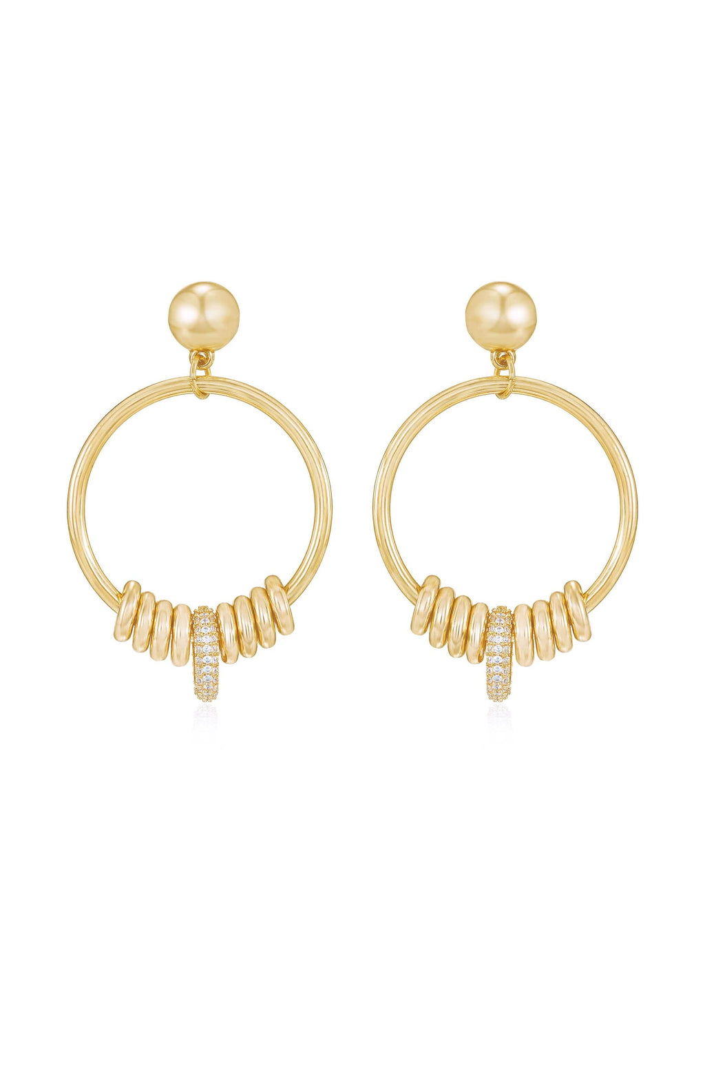Multi-Ring Slider Earrings