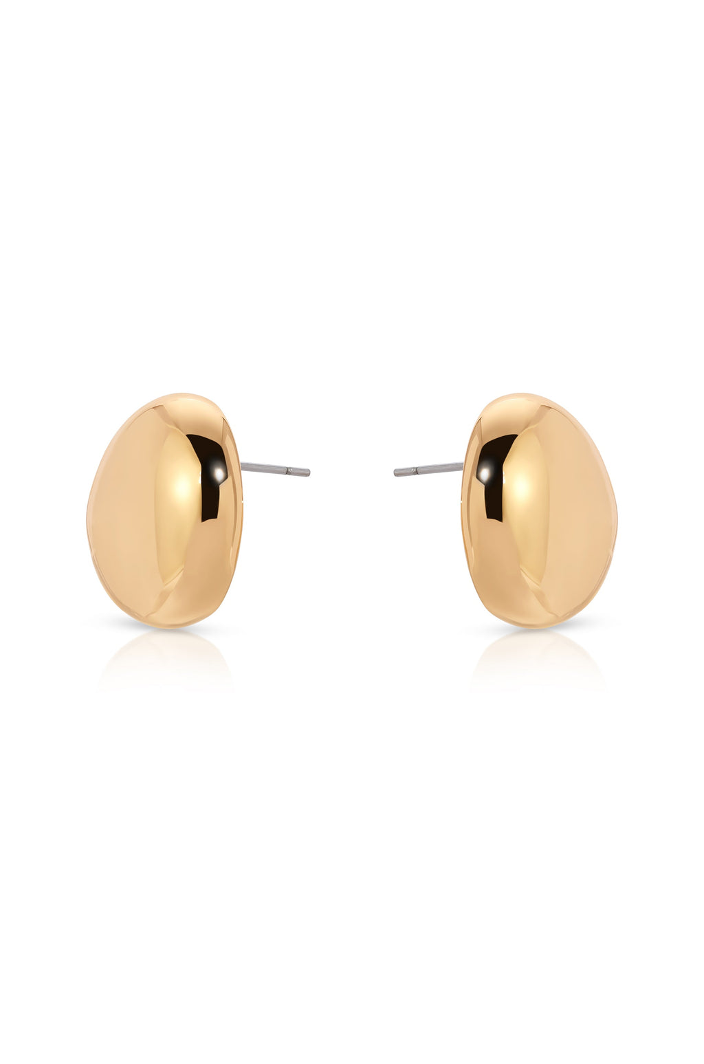 Polished Pebble Stud Earrings