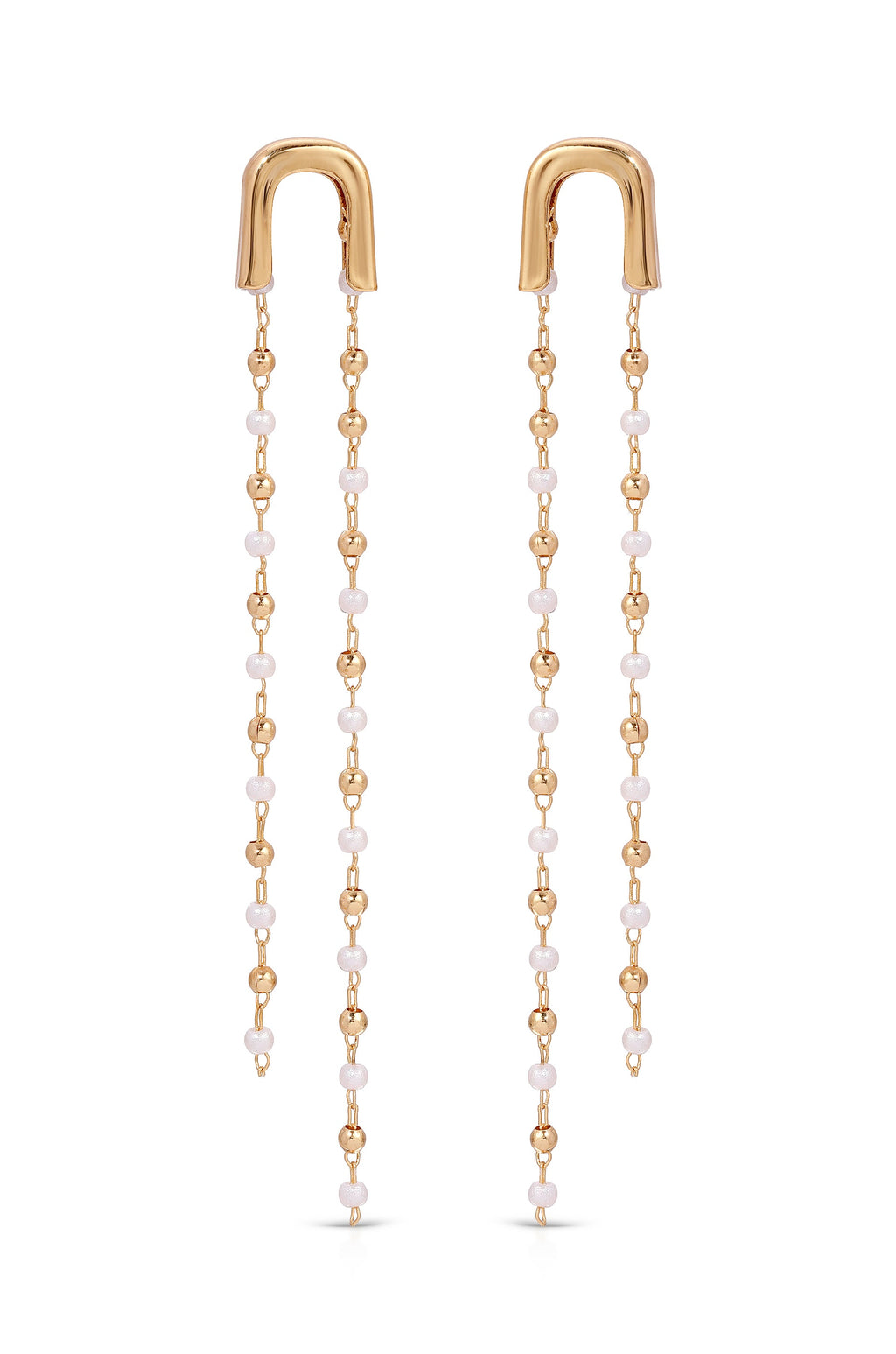 Double Chain Drop Earrings