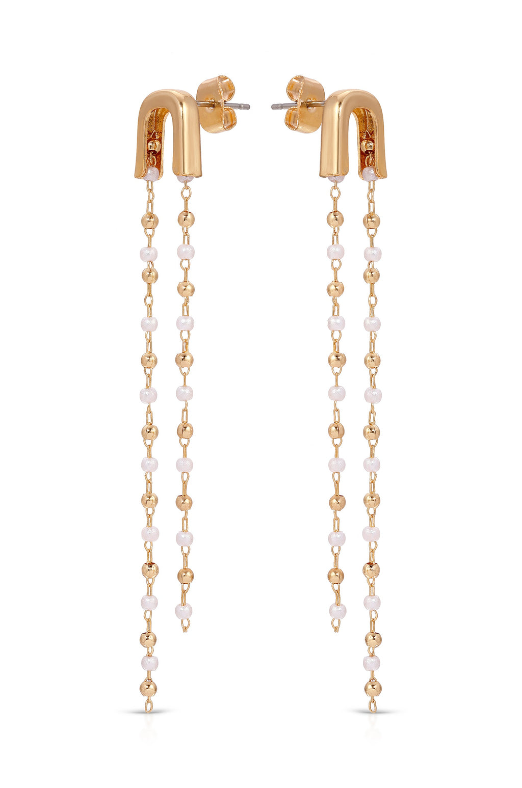 Double Chain Drop Earrings