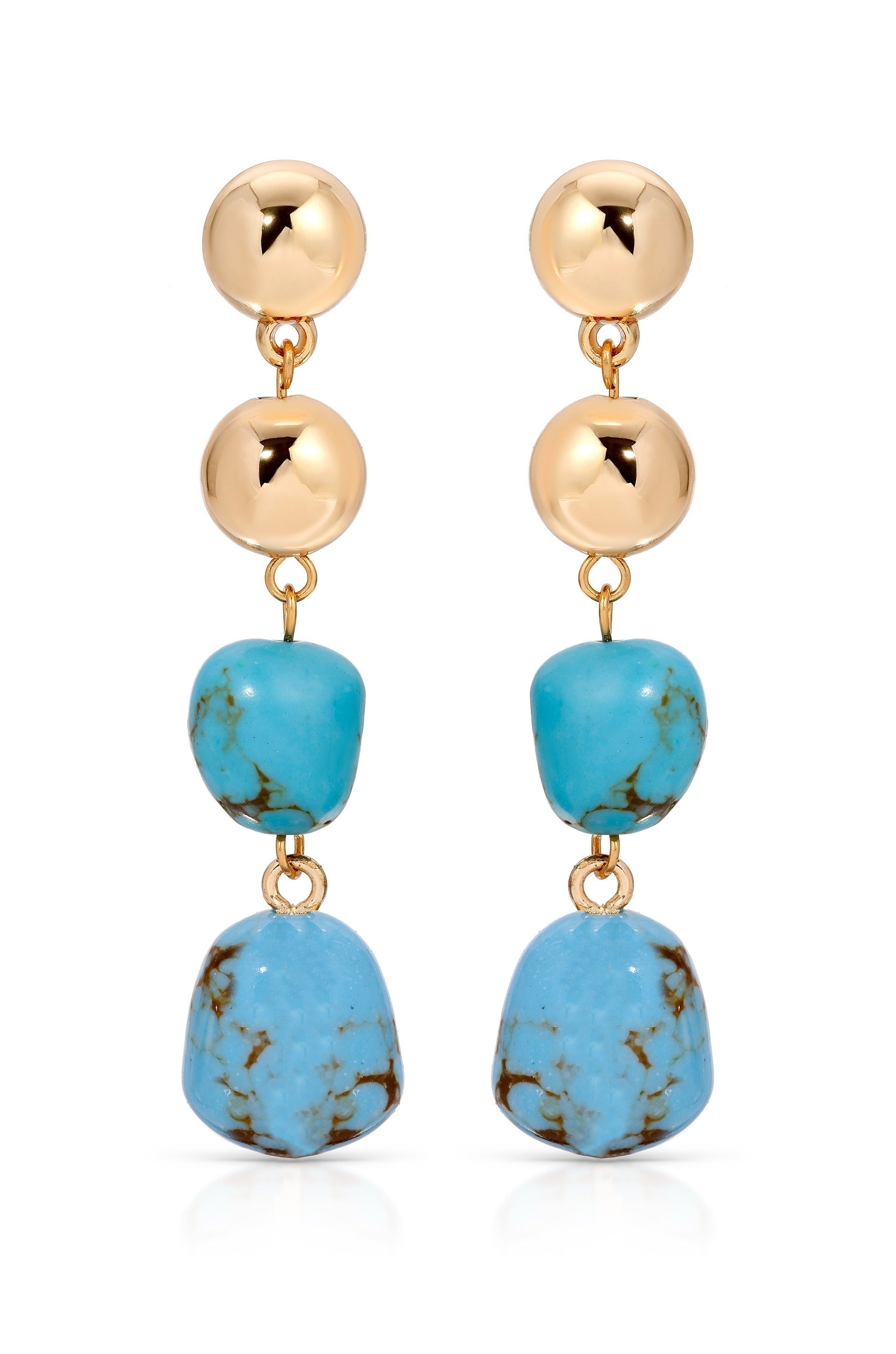 Resort Drop Earrings in turquoise
