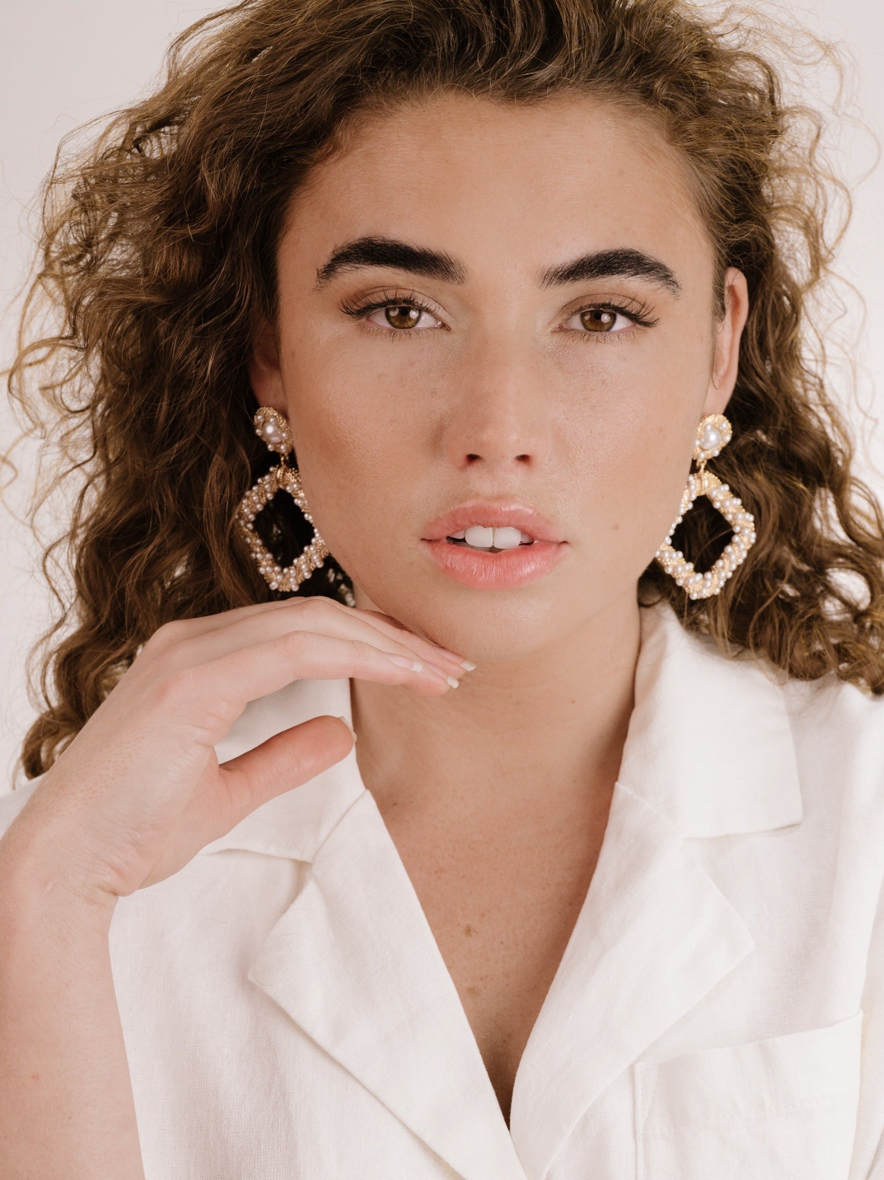 Pearl Knocker Earrings
