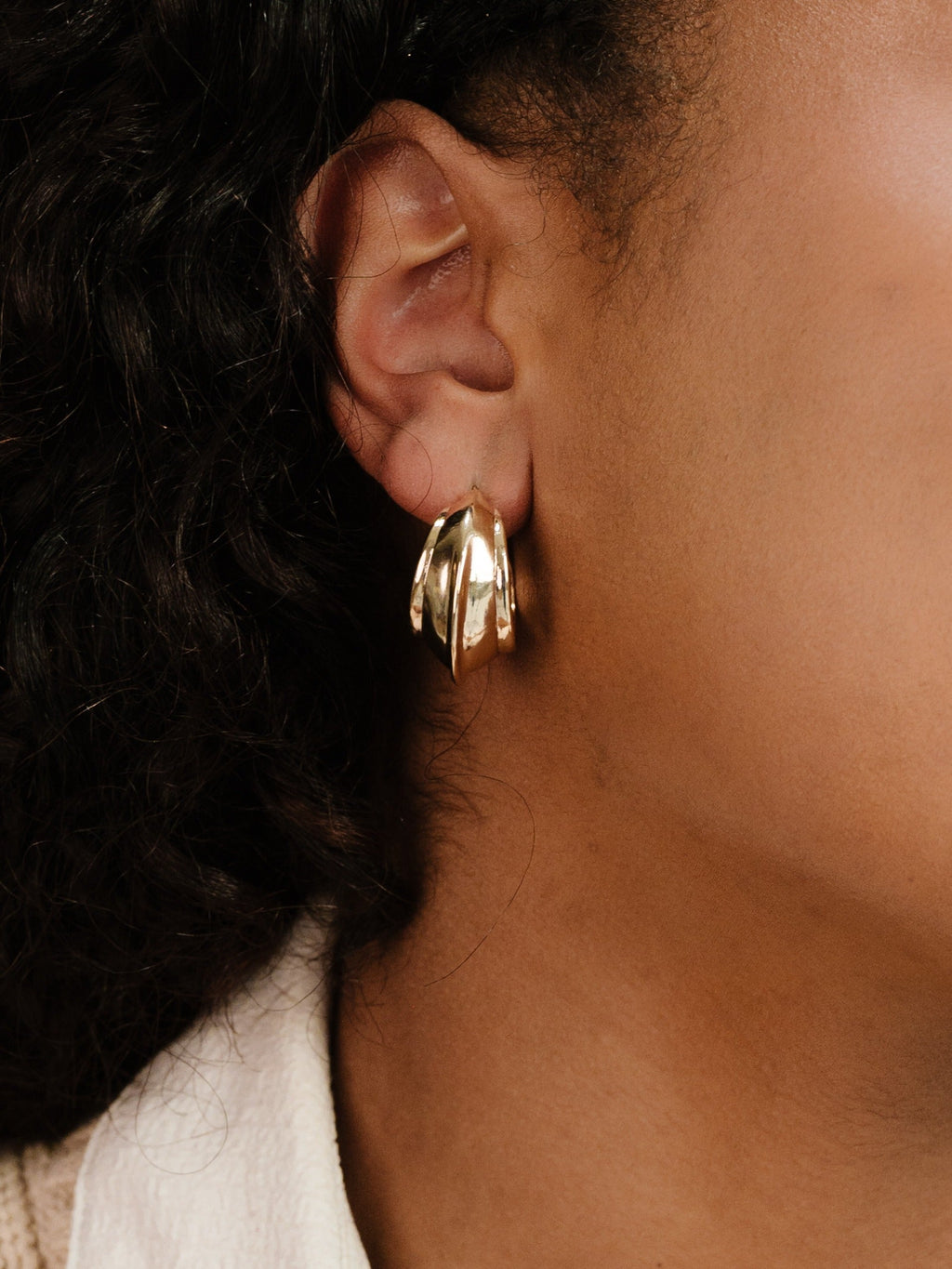 Simple Crescent Earrings