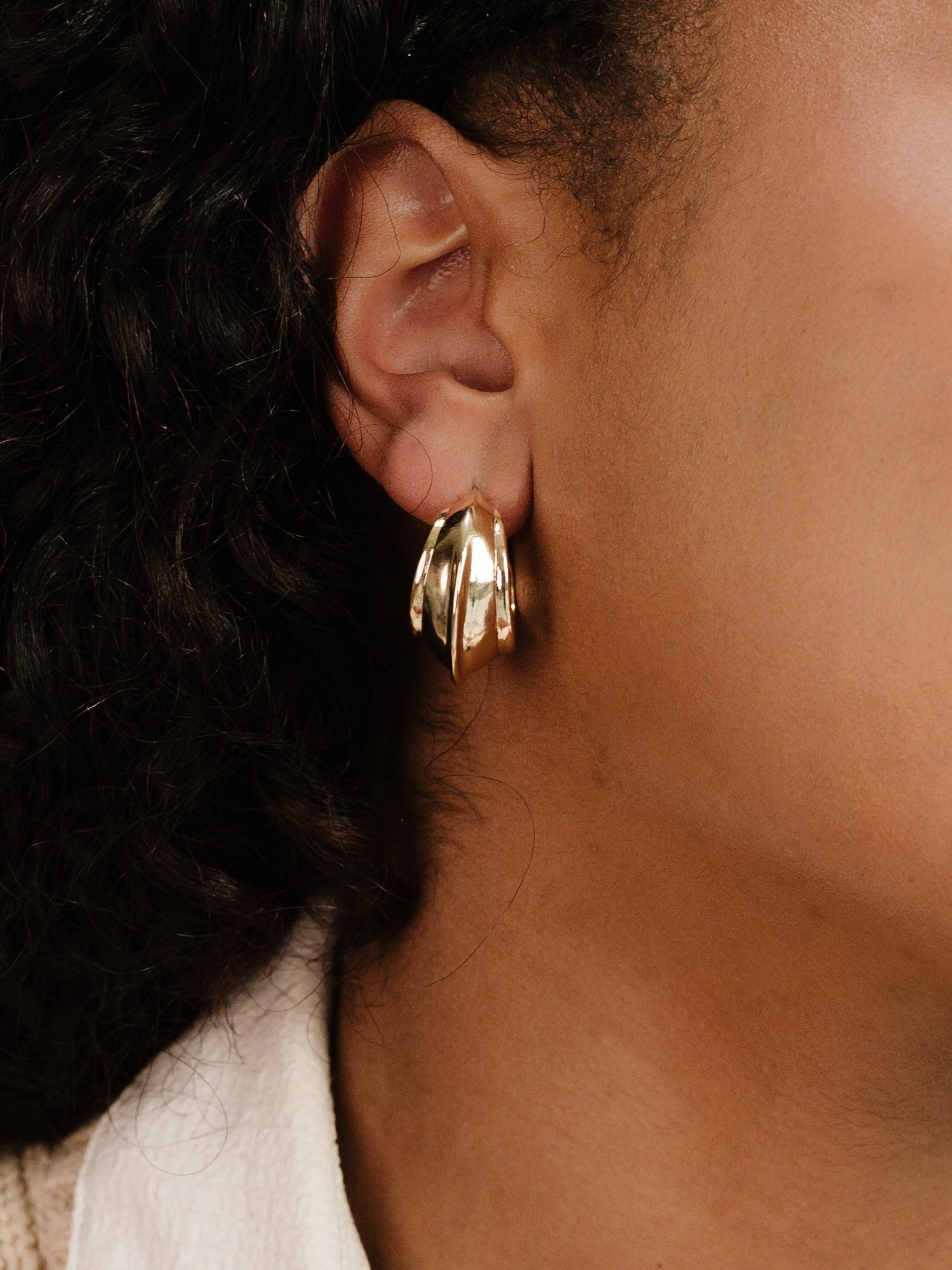 Simple Crescent Earrings