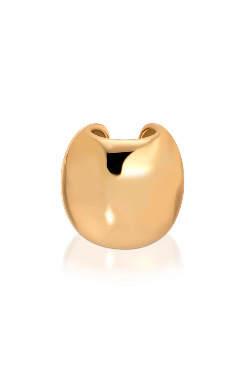 Chunky Metal Ear Cuff 18k Gold Plated