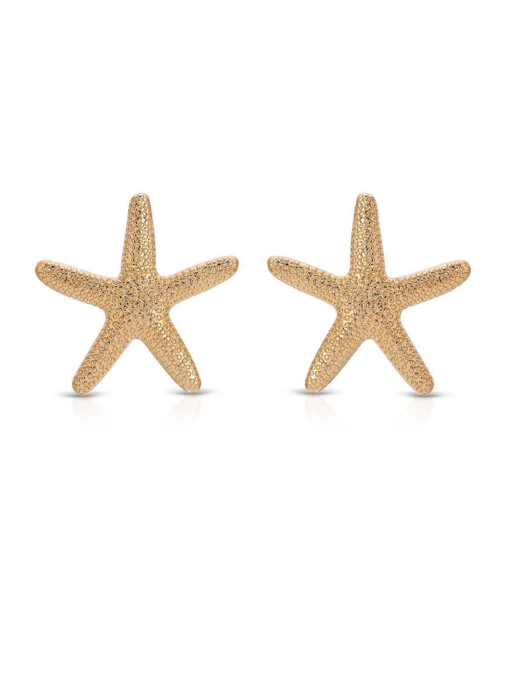 Statement Starfish Stud Earrings 18k Gold Plated