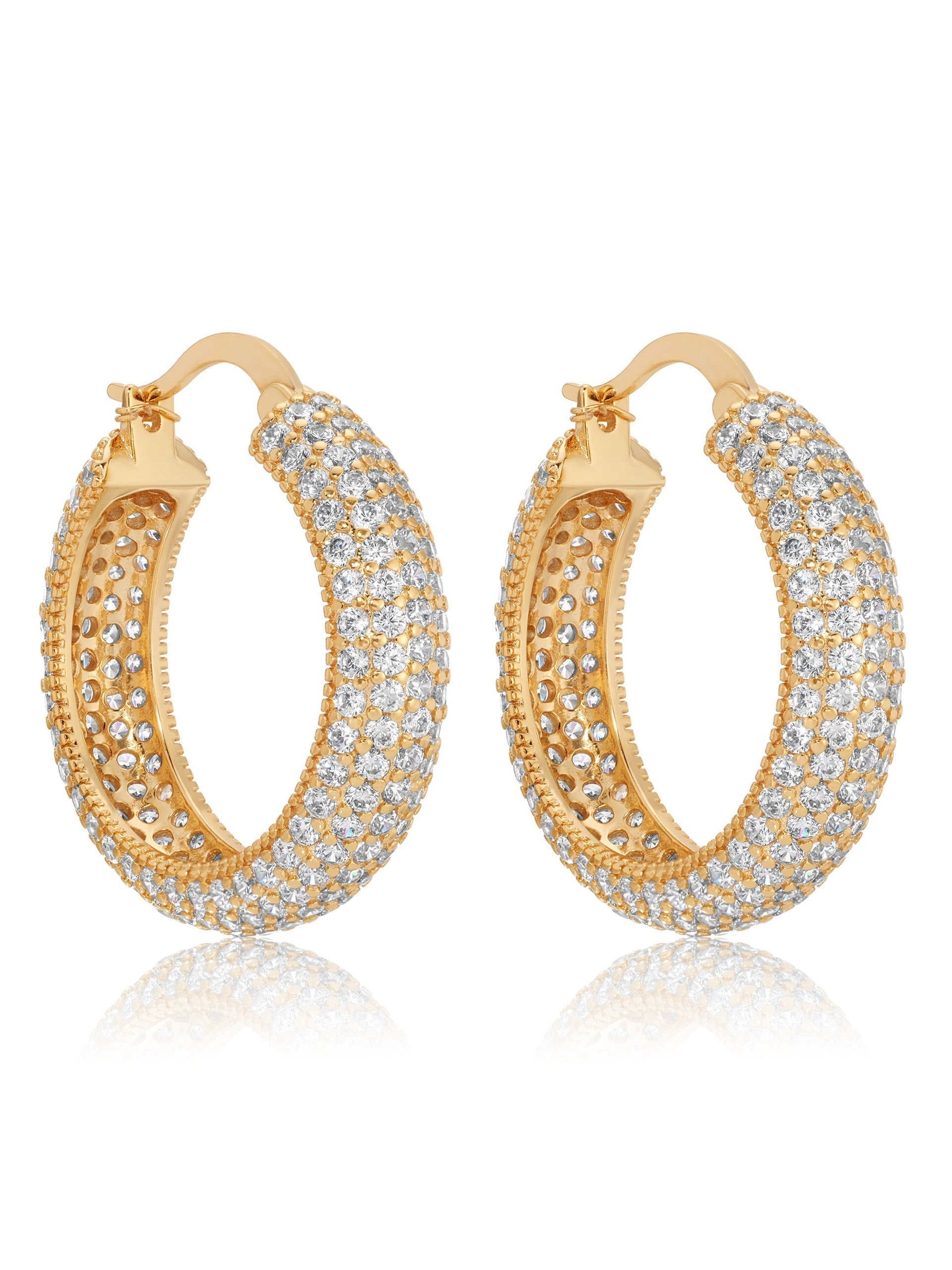 Sparkle Bits Mini Crystal Hoops