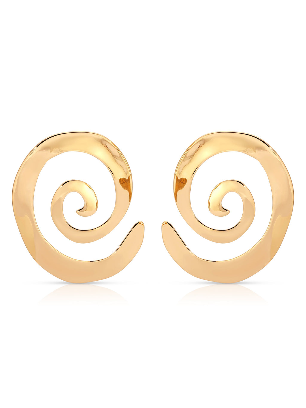 Aura Swirl Earrings 18k Gold Plated