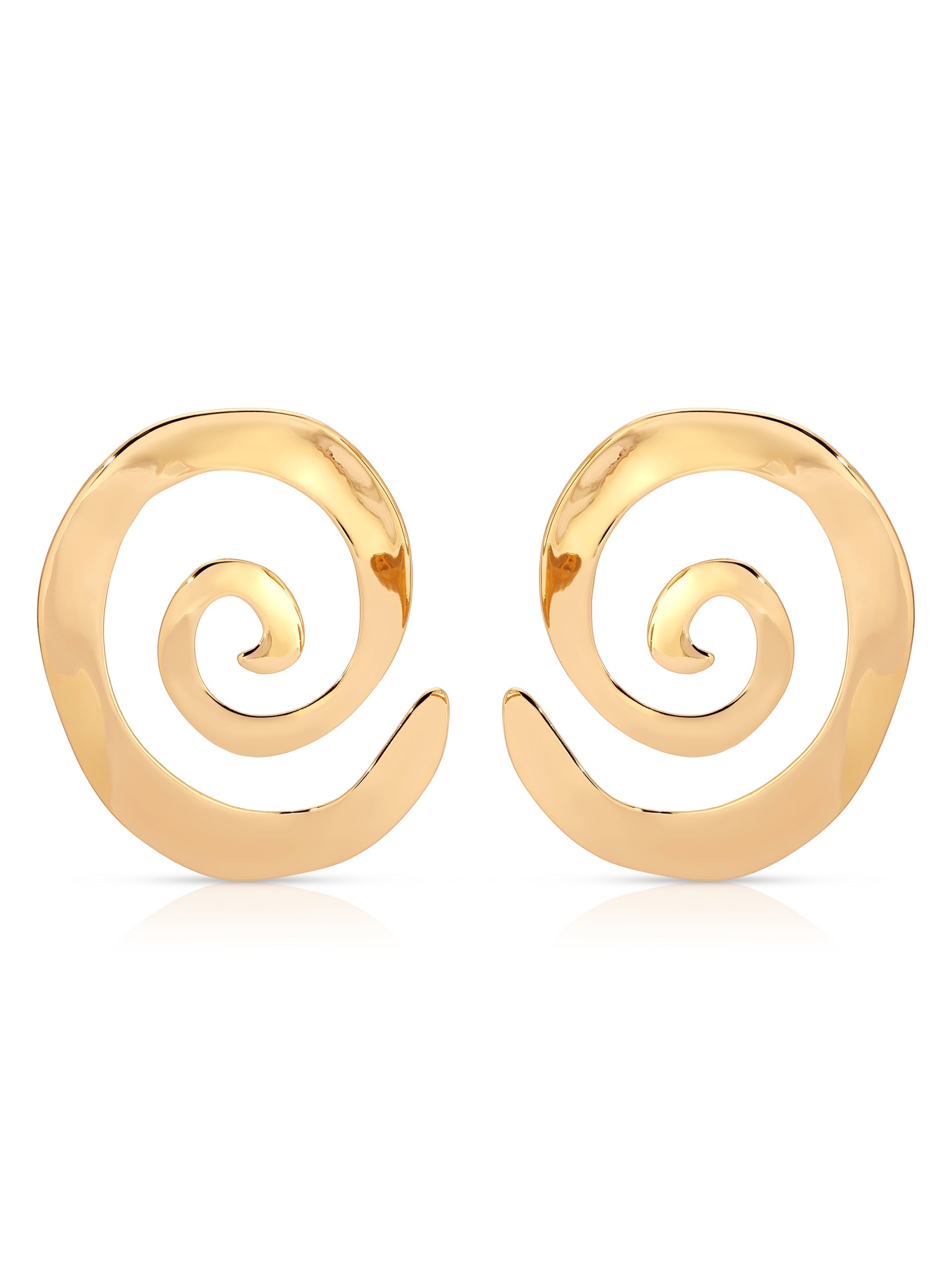 Aura Swirl Earrings 18k Gold Plated