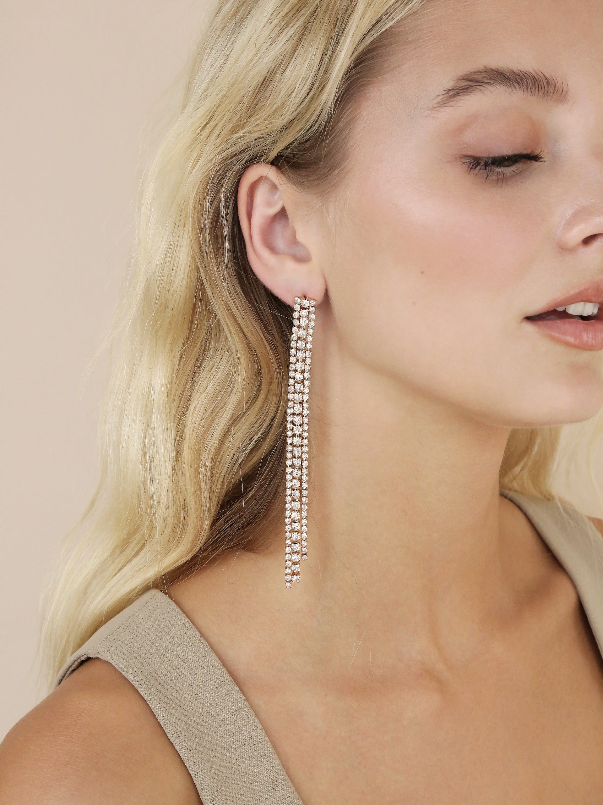 Your Moment Crystal Dangle Earrings