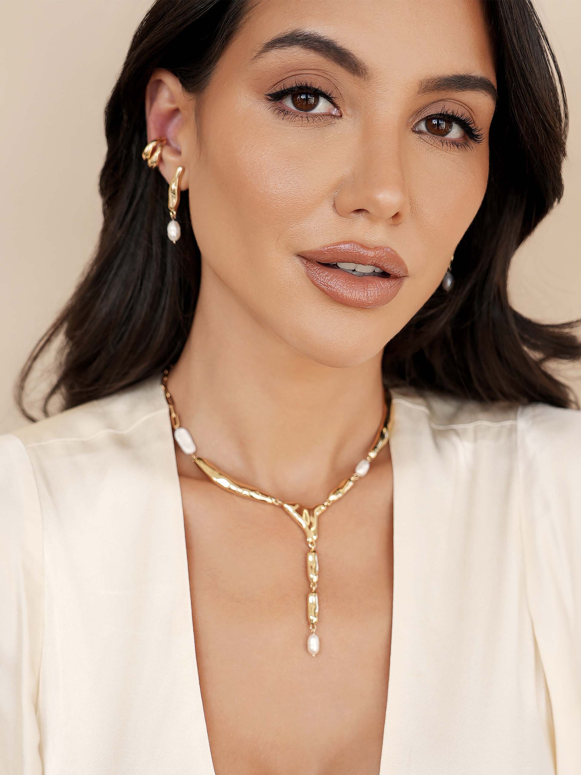 Liquid Luxe Pearl Earrings