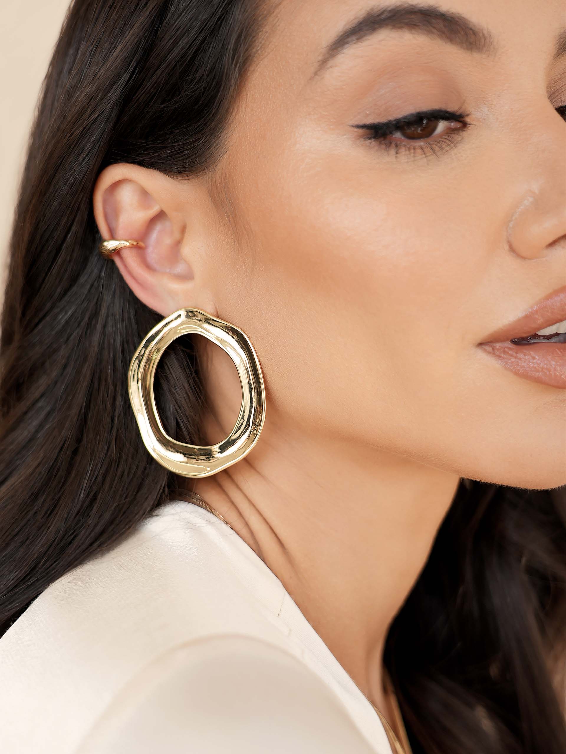 Open Circle Earrings