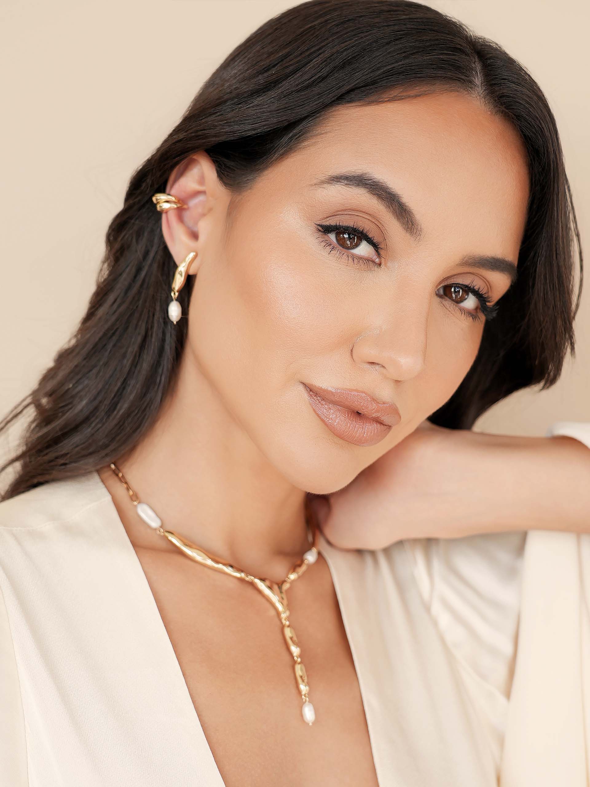 Liquid Luxe Pearl Earrings